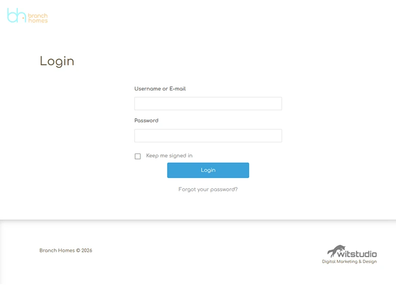 Branch Homes Login Page Branch Homes Login Page